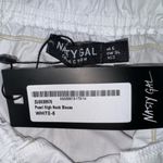 Nasty Gal  Pearl Button Down High Neck Blouse Photo 4