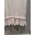 ZARA  Cream Off White Knit Shirt Midi Skirt Ruffle Matching Set Size Small Photo 10