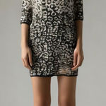 American Living Animal print sweater dress  • leopard • black and white • sweater Photo 0