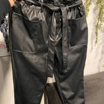 Who What Wear Faux Leather Paperbag Pants Photo 0