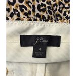 J.Crew Wide-leg cropped pant in leopard-print 100% silk sz. 4 Photo 5
