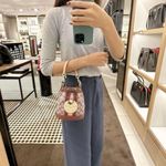 Coach NEW Mini Dempsey Bucket Bag in Signature Jacquard Photo 9