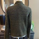 Sag Harbor  Olive Green Boucle Tweed Blazer Jacket Size 10 Photo 3