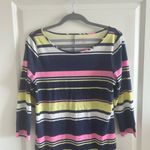 Lilly Pulitzer Marlowe Dress Blue Pink Sun Stripe Size M Photo 2