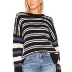One Teaspoon Bonnie Stripe Sweater in Navy & White Photo 0