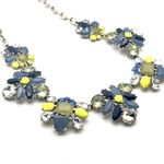 Stella & Dot Elodie Statement necklace Blue Silver Career Party Photo 4