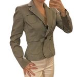 Loft Ann Taylor Silver‎ Pinstripe Blazer NWT Photo 5