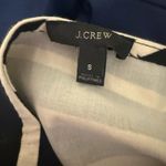 J.Crew Striped Cotton Ruffle Sleeve Top Black White Size Small Oversized Photo 2