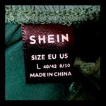 SheIn Green Lined dress - Size Large Photo 4