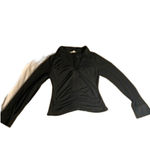 Meraki Black Ruched V Photo 2