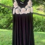 Monteau Sleeveless jersey knit dress with flower detail Photo 0