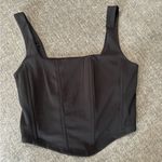 Moa Moa ⭐️Black Corset Crop Top M NWOT Photo 1