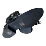 Kurt Geiger London Serena Block Heel Black Patent Combat Boots With Fur Trim 8.5 Photo 4