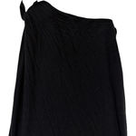 Athleta  Cloudlight Asymmetrical Side Tie Tank Size Medium Black NWT Workout Photo 4