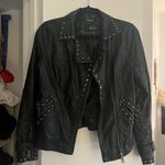la coalition Leather Studded Jacket Photo 0