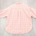 Levi Pink Flannel Plaid Western Rugged Vintage Lumberjack Adventure Shirt Large Photo 8