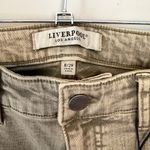 Liverpool Jeans Company Liverpool Los Angeles Hannah High Rise Cropped Flare Leg Jeans NEW Olive Green Photo 3