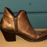 Liberty Black Copper/bronze Cracked Metallic Booties leather made in Mexico Brown Size 8 Photo 3