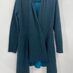Cut Loose Green Y2k Boho Wrap Around Inset Jacket Deep Sea Cardigan Size Small Photo 9