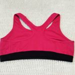 Nike  Dri-Fit Hot Pink Black Sports Bra Size Large EUC #1201 Photo 2