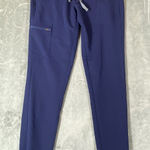 FIGS  Technical Collection Navy Blue Scrub Pants Women‎ XS Tall Elastic  Pockets Photo 0