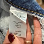Risen  Straight Leg High Rise Distressed Jeans Sz 30 Photo 6