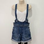 Pilcro Anthropologie Slouchy Denim Overalls Shortalls Size 27 Boho Chic Country Photo 4