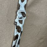 Indulge Maxi Dress Brown and Cream Dot V-Neck Open Back Size L Large Photo 3