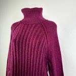 Free People Big City Knitted Turtle Neck Sweater Mulberry Garnet XS NWT (b29.12) Photo 2