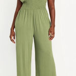 Old Navy  Green Casual Stretch Wide Leg Jumpsuit Size XL Photo 0