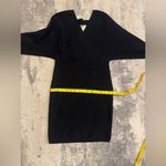 Source Unknown Black V-Neck Sweater Dress (No Brand) Photo 4