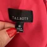 Talbots Size 16 Belted Midi Shirt Dress Chrysanthemum Floral Print Fit & Flare Photo 8