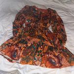 Flying Tomato New A Printed Woven Mini Mustard Dress Photo 4