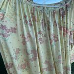 Vintage Mistee yellow floral Light Dress Size L Photo 6