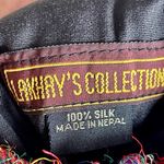 Lakhay's Collection Funky Fringe Woven Boho Crossbody Bag Purse 100% Silk Photo 3