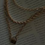 Triple Layer Chain Necklace Gold Photo 1