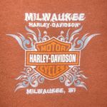 Orange Harley Davidson Motorcycle Milwaukee, WI T Photo 5