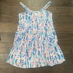 Lilly Pulitzer  Loro Swing Dress in Skim Blue Reel Nauti Sz M Photo 4