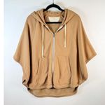 Wilfred Free Aritzia Womens Cape Brown Caron Hoodie Full Zip Poncho Casual Small Photo 1
