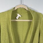 Chico's Chico’s Chartreuse Mohair Blend Open Front Cocoon Cardigan Sweater 2 L/XL Green Photo 6