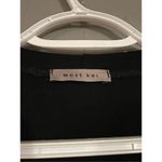 West Kei  Black Asymmetrical Short Sleeve Tunic Top Size XL Photo 3