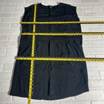 Eileen Fisher  Tunic Dress Womens PL Petite Large Black Short Sleeve Shift Pocket Photo 1