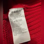 Susan Graver  Red Cold Shoulder Knit Sweater Women’s 3X Cotton Blend Pullover Photo 6