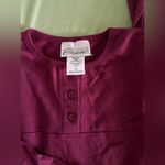 Easy Essentials Plus Size Cozy Set Long Sleeve Red Wine Burgundy (735) Photo 3