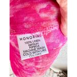 $529 Honorine Athena Tie Dye 100% Linen Maxi Dress Red Pink Women's Size Small Photo 10