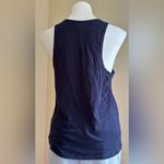 J.Crew Muscle Shirt Blue White Anchor Logo Cotton Stretch Casual SZ L Photo 3