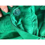 Haute Monde Green Satin Trouser Wide Leg Back Elastic High Waisted Pants L Photo 4