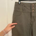 Tinseltown  women’s skinny multi-buttoned olive green jeans‎ — size 12 Photo 2