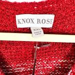 Knox Rose  Red Gray Pink Color Block Sweater XXL Photo 2