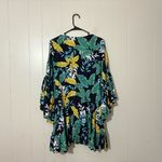 Label Of Love Dress Mini Length Flowy Floral Pattern Blue Size XL Green Photo 6